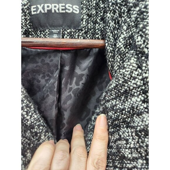 Express Womens Tweed Double-Breasted Peacoat - Size XS - Picture 6 of 7